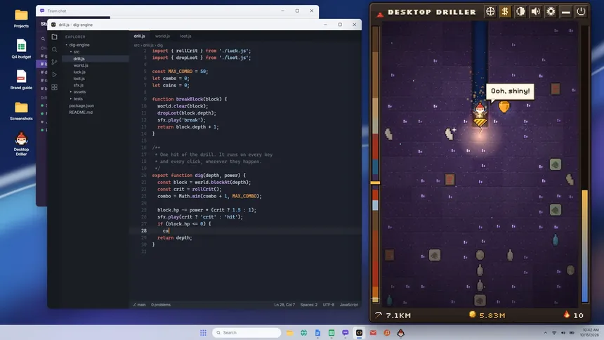 Скриншот 1 к игре Desktop Driller