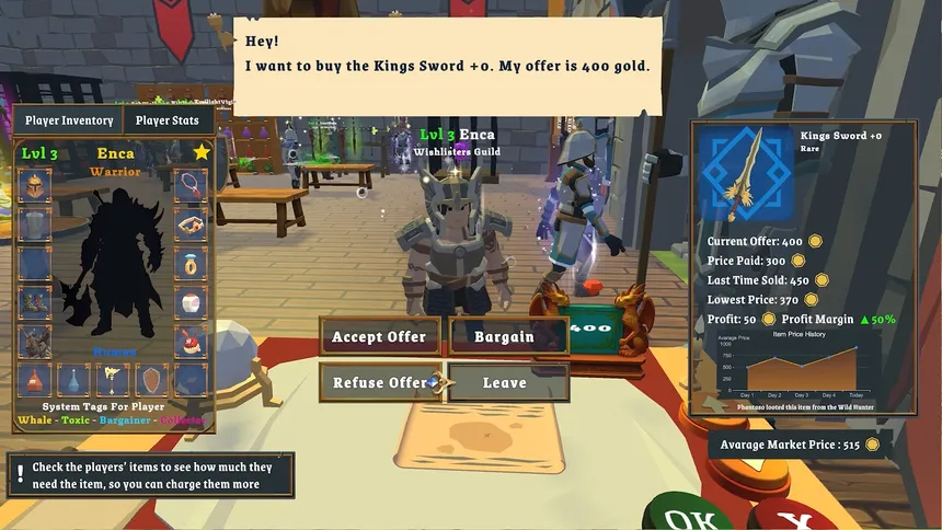 Скриншот 3 к игре MMORPG NPC Simulator