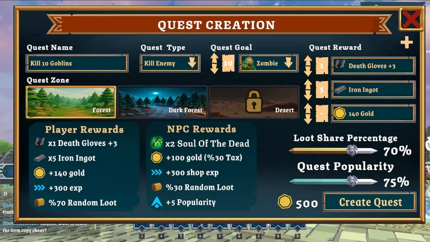 Скриншот 4 к игре MMORPG NPC Simulator