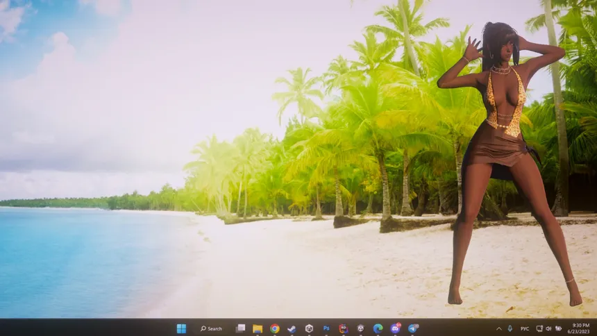 Скриншот 2 к игре Desktop Beach Girls