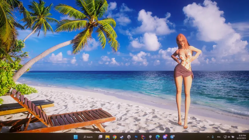 Скриншот 4 к игре Desktop Beach Girls