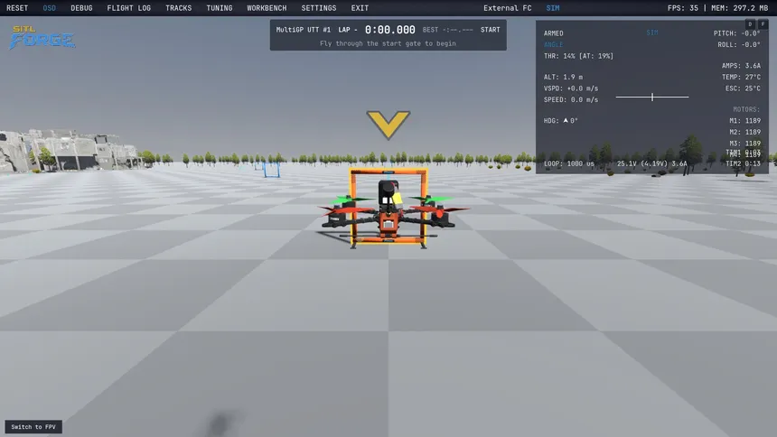 Скриншот 1 к игре SITL Forge - FPV Laboratory