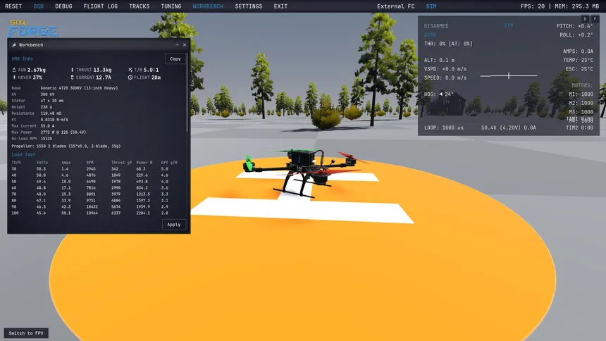 Скриншот 3 к игре SITL Forge - FPV Laboratory