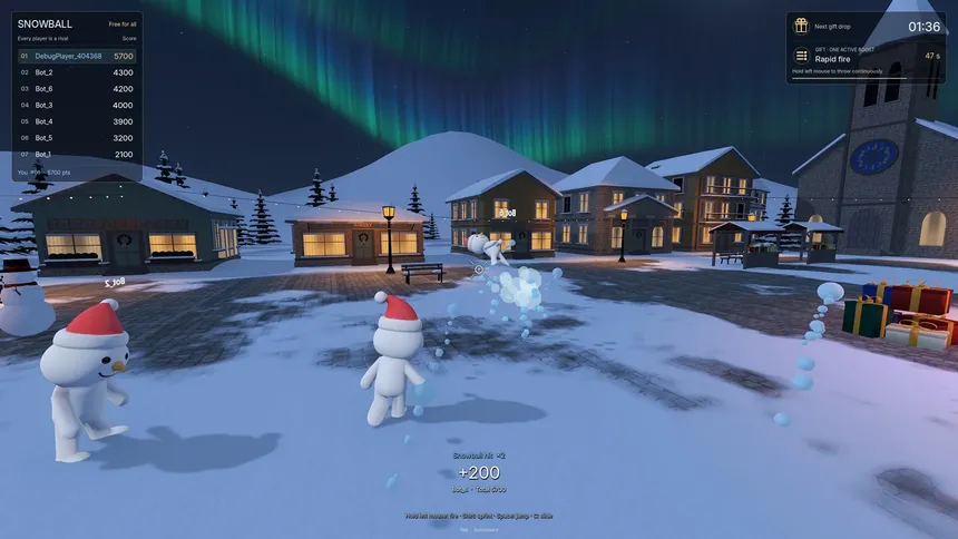 Скриншот 1 к игре Snowball Party