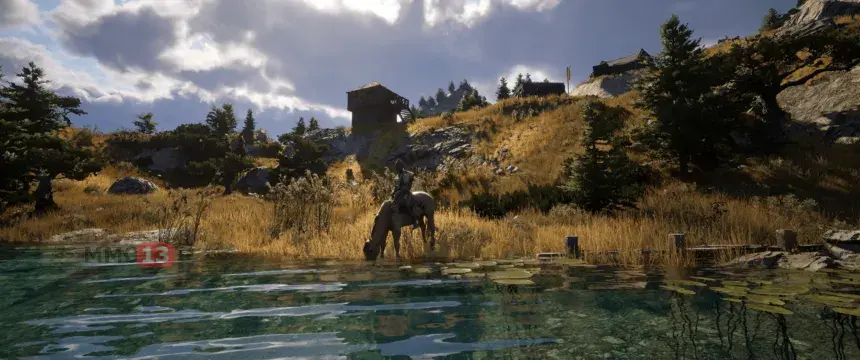 В MMORPG Pax Dei добавили лошадей и автоматическое следование по дорогам