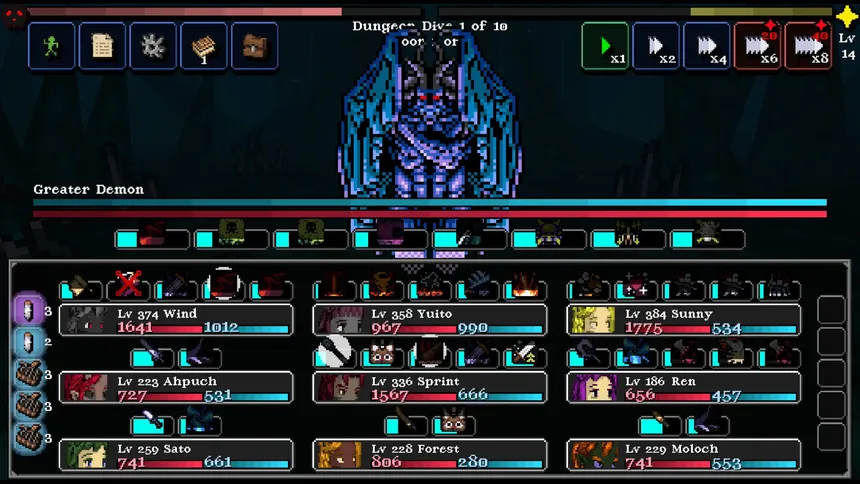 Скриншот 1 к игре Legends of Dragaea: Idle Dungeons