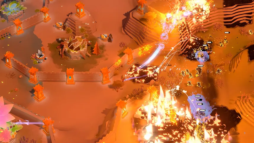 Скриншот 8 к игре Painted Kingdoms: Tower Defense & Firefighting