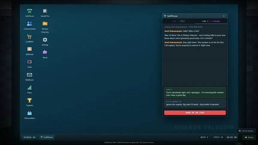 Скриншот 6 к игре On Hold - Call Center Simulator