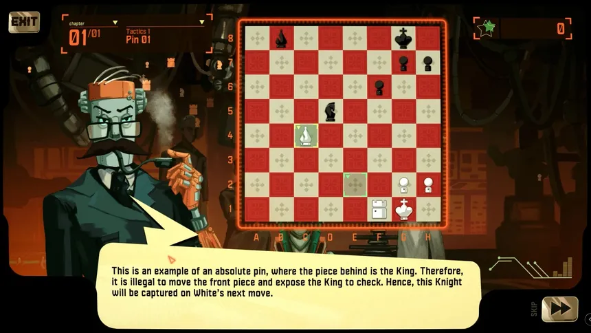 Скриншот 1 к игре BOT.VINNIK Chess Masters Academy