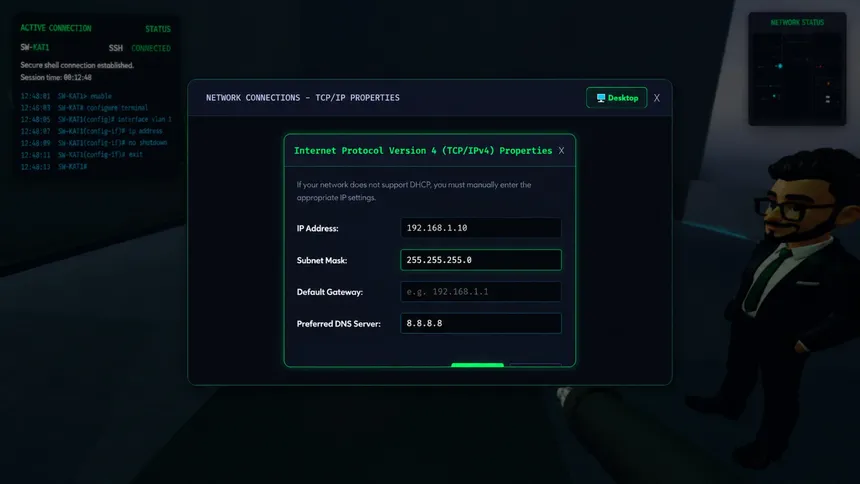 Скриншот 2 к игре Network & Cyber Security Simulator