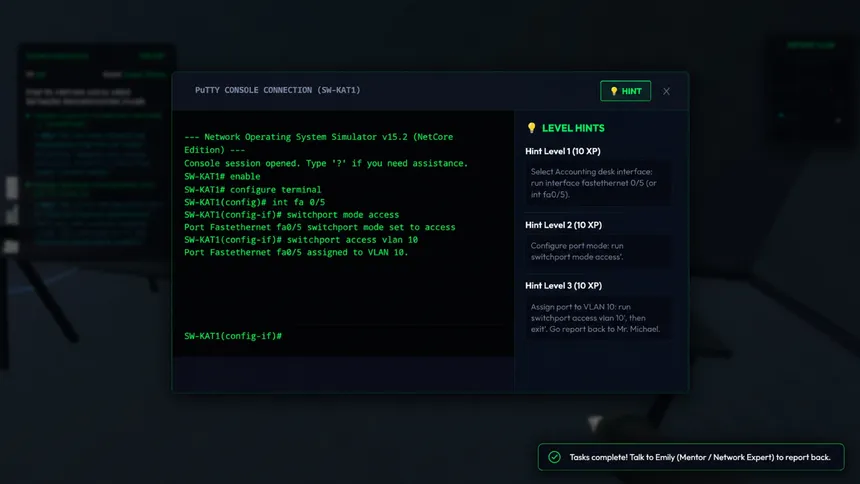 Скриншот 3 к игре Network & Cyber Security Simulator