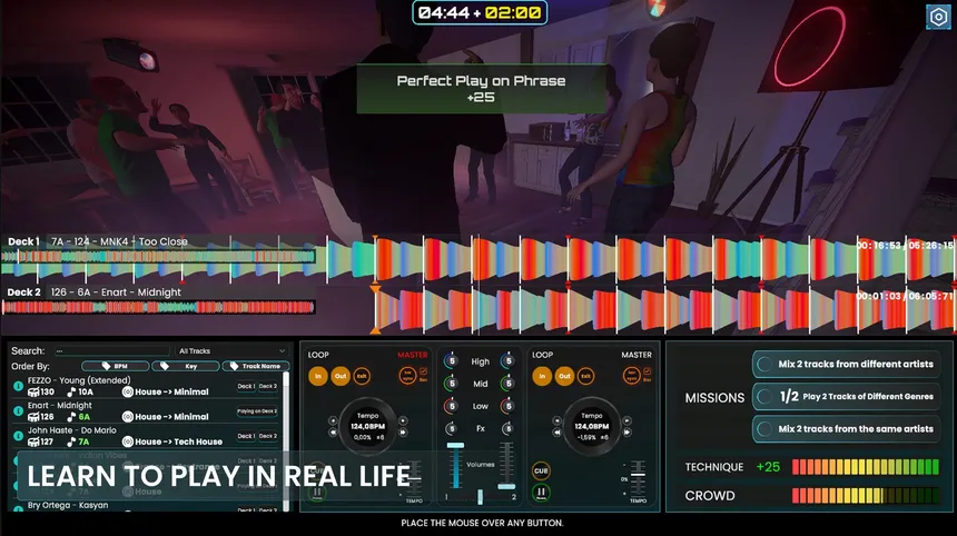 Скриншот 3 к игре DJ Life Simulator: Learn to DJ for Real