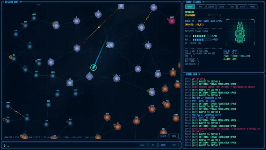 Скриншот 1 к игре Warp to Sector One