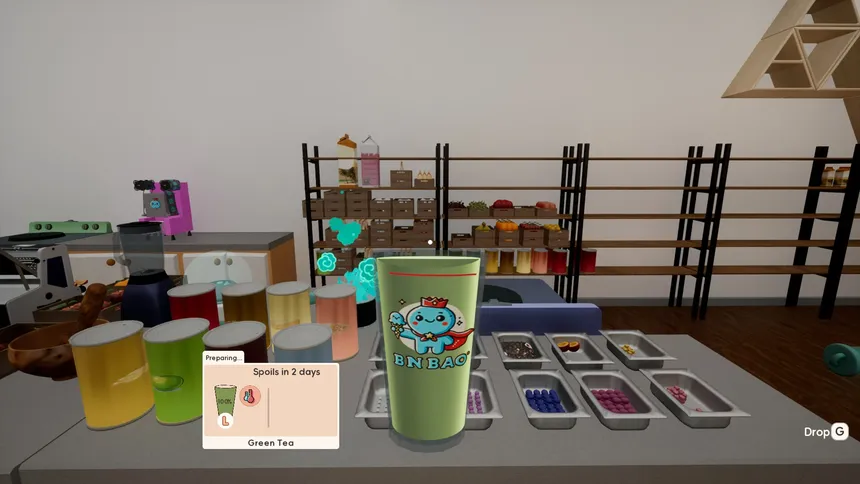 Скриншот 1 к игре Boba Cafe Simulator