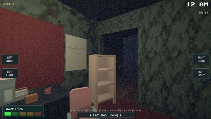 Скриншот 1 к игре Five Nights with Dino