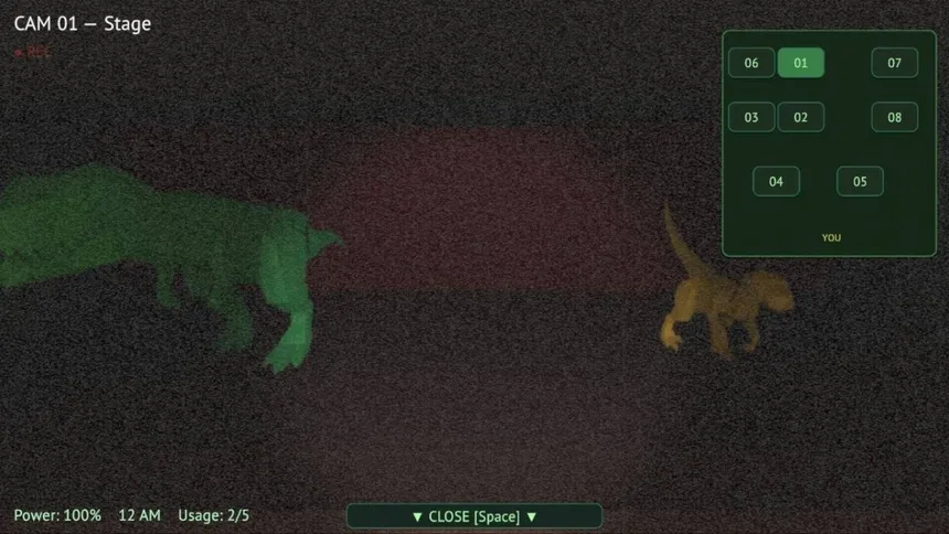 Скриншот 2 к игре Five Nights with Dino