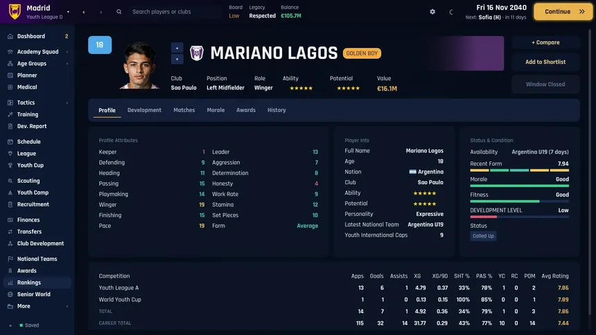 Скриншот 1 к игре Football Academy Director
