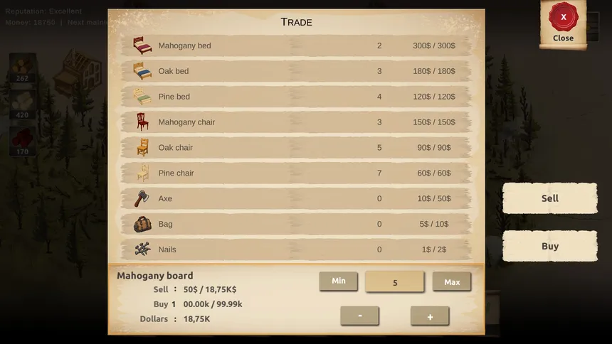 Скриншот 6 к игре Timber & Fortune