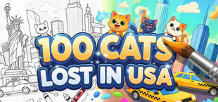 Игра 100 Cats Lost In USA Find & Color 100 Cats Lost In USA Find & Color