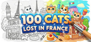 Игра 100 Cats Lost In France Find & Color 100 Cats Lost In France Find & Color