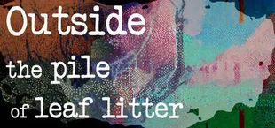 Outside the pile of leaf litter