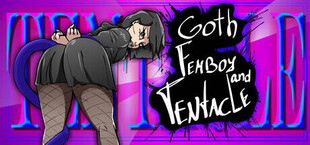 Goth Femboy and Tentacle
