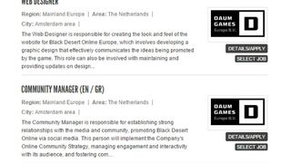 Daum Games Europe — начинается найм сотрудников для работы над Black Desert