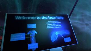 VR Laser Harp