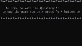 Math The Question