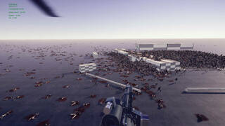Minigun VS Swarms of the Zombie Apocalypse Simulator