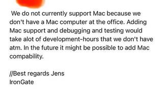 Разработчик Valheim объяснил причину отсутствия поддержки Mac