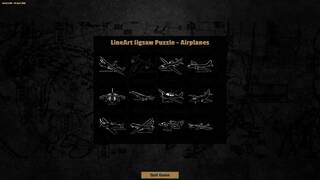 LineArt Jigsaw Puzzle - Airplanes
