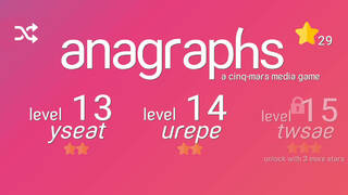 Anagraphs: An Anagram Game With a Twist
