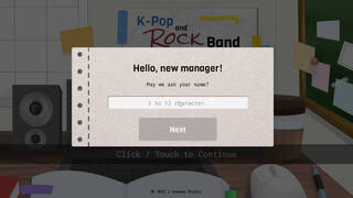K-Pop & Rock Band Manager