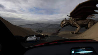 VR Racing on Dinosaur Island