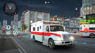 City Ambulance Car Driving