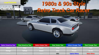 1980s & 90s Style - Retro Track Car Racer