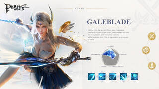 Первым представленным классом в MMORPG Perfect New World стал Galeblade