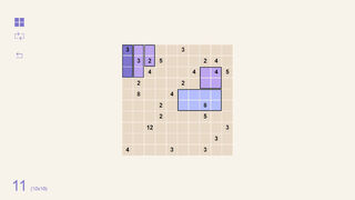 Скриншот 5 к игре Square Logic - A Shikaku Puzzle