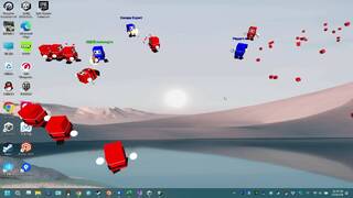 Desktop Cube-Man