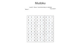 Mudoku - next Sudoku