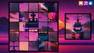 Скриншот 5 к игре OG Puzzlers: Synthwave Boats