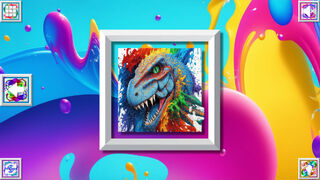 Скриншот 6 к игре Color Splash: Dinosaurs
