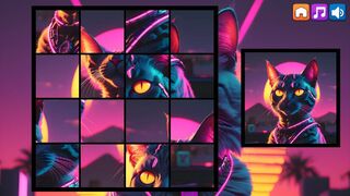 Скриншот 5 к игре OG Puzzlers: Synthwave Cats