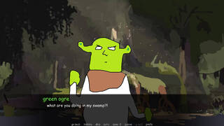 green ogre gives you terrible life advice and dies