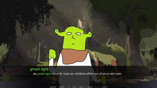 green ogre gives you terrible life advice and dies