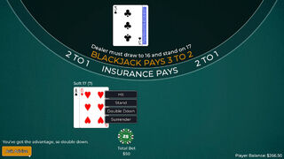 Скриншот 6 к игре Player vs. Dealer Blackjack