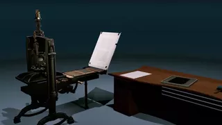 19th-century Printing Press Experience VR