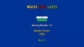 Waste Time Lotto