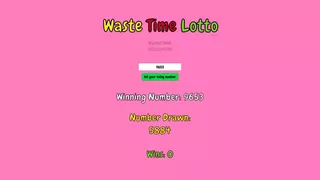 Waste Time Lotto